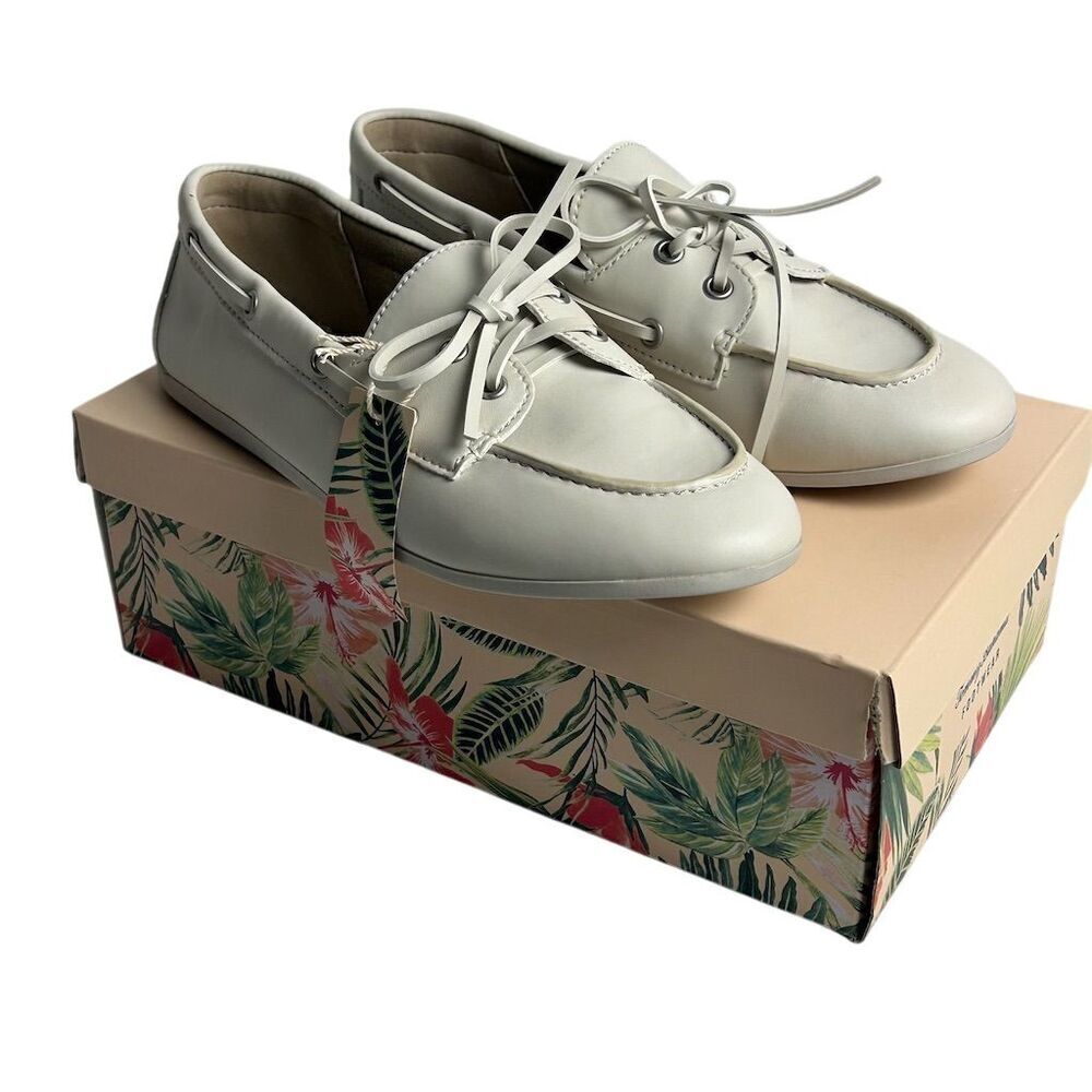 Tommy Bahama‎ Women's Seafarer Boat Shoes White Size 8.5